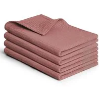 Blumtal Geschirrtuch Set 50x70 oder 30x30 cm, 100% Baumwolle, (4-tlg), Saugfähig, schnell trocknend, waschbar, 100% Baumwolle