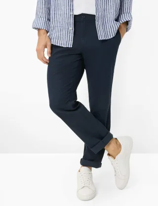 Eurex by Brax Herren Flatfronthose Style TORGE NAVY, dunkelblau, Gr. 25