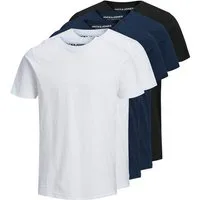 Jack & Jones T-Shirt JJEORGANIC BASIC TEE SS O-NE 5PK MP NOOS (Packung, 5-tlg., 5er-Pack)