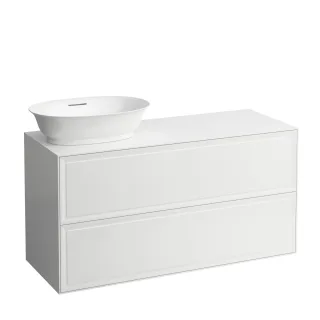 LAUFEN Waschtischunterschrank THE NEW CLASSIC f.WT H812852/3 1175x455 Ausschn. li Verkehrsgrau, H406 H4060830856271