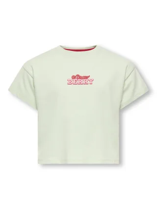 KIDS ONLY - KMGBELINDA LIFE SS REG PRINTED TEE JRS Green Lily - Gr. - 116