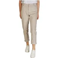 DENIMFY Chinohose Damen Hose DFYLisa Mom Fit Freizeithose mit Stretch