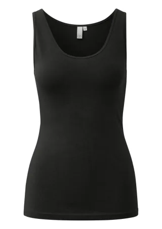 Q/S designed by - Elastisches Tanktop im Slim Fit schwarz - Gr. - M