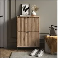 Vicco Schuhkipper Eliza, Viking Oak, 60 x 92 cm mit 2 Klappschubladen (1 St)