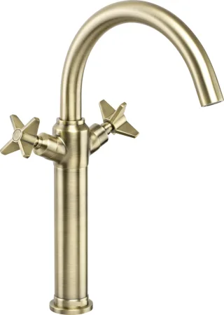 Neuesbad Serie 400 Waschtischarmatur, erhöht, messing NB1DEBQT_M25D1