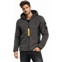 Geographical Norway Fleecejacke Herren Übergangs Herbst Winter Jacke Teddy Fleece Outdoor MIX Stoff