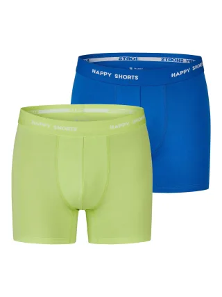 Happy Shorts Herren Retro Boxer Neon 2-Pack Retroshorts, Vintage Boxer,