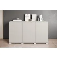 OTTO home Sideboard Kenia, moderne grifflose Kommode mit 3 Türen, Breite 120 cm (1 St), Push-to-Open-Fronten, höhenverstellbaren Einlegeböden
