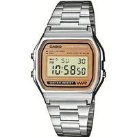 CASIO VINTAGE Chronograph A158WEA-9EF, Quarzuhr, Armbanduhr, Damenuhr, Herrenuhr, Digitaluhr,Edelstahlarmband