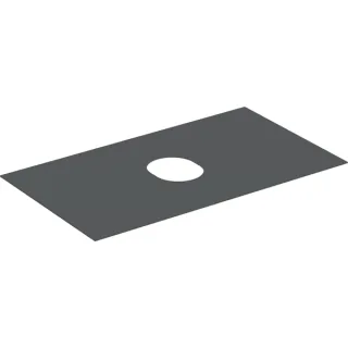 Geberit VariForm Abdeckplatte für Unterschrank f. Aufsatzwaschtisch mit einer Schublade B=90cm, lava 244677001