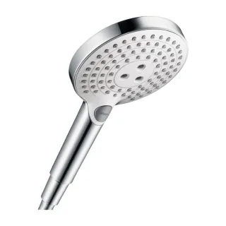 hansgrohe Raindance Select Handbrause 26531400 S 120 3jet, weiß/chrom, DN 15, EcoSmart, Ø120mm