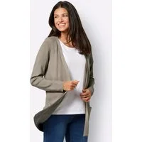 Sieh an! Strickjacke Long-Strickjacke Langarm Struktur