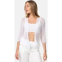 ikat Bolero IKA01 (Sommerlicher angenehm leichter Damen Bolero mit 3/4 Arm)