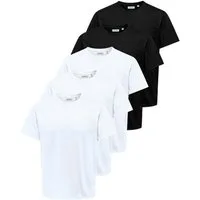 ONLY & SONS Rundhalsshirt ONSJEFF REG SS TEE 5-PACK OTL (Packung, 5-tlg)
