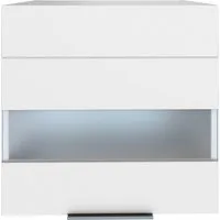 KOCHSTATION Hängeschrank KS-Luhe 60 cm breit, hochwertige MDF-Fronten mit Glaseinsatz