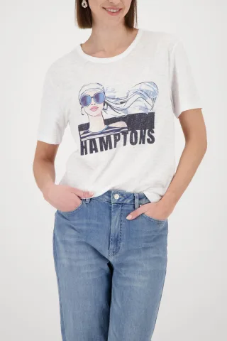 monari - T-Shirt mit Print - Gr. - 44