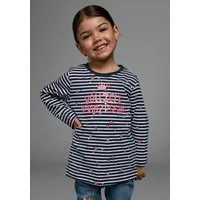 KIDSWORLD Langarmshirt Vollzeit Prinzessin Langarm, Basic-Passform, mit Sternmuster, Rundhalsausschnitt