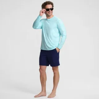 Langarm-Badeshirt für Herren, Herren, size: regular, Grün, by Lands' End