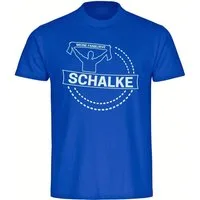 multifanshop T-Shirt Herren Schalke - Meine Fankurve - Männer