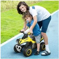 HOMCOM Rutscher Kinder Rutschauto Tretauto, (Rutschen Kinderauto, 1-tlg., Kinderfahrzeug), Gelb 67,5 x 38 x 44 cm