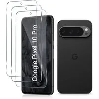 CLM-Tech Displayschutzglas 3X für Google Pixel 11 Pro / 11, Pixel 10 Pro / 10 6,3 Zoll, Panzerglas Folie - Anti-Fingerabdruck und kratzfest -, 3 Stück, Gehärtetes 9H Glas