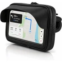 MidGard Smartphone-Halterung Spritzwassergeschützte Fahrrad- und Motorrad-Halterung für Smartphones, (bis 6.7 Zoll, mit Schutzblende gegen Sonnenlicht)