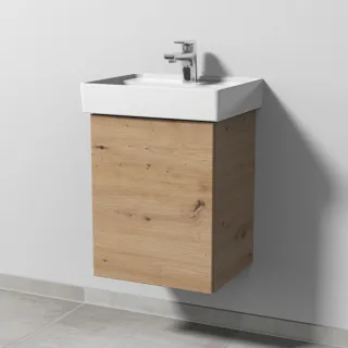 Sanipa 3way Waschtischunterbau zu Villeroy & Boch Collaro Waschtisch mit 1 Tür, Eiche Natural-Touch SM83085