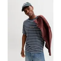 Jack & Jones T-Shirt JORNORREBRO STRIPE TEE SS CN LN Baumwolle, relaxed fit