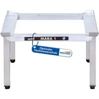 Weise Steigtechnik Waschmaschinenuntergestell Mara 1, für Waschmaschinen & Trockner, 1000kg Tragkraft, 35cm hoch ohne Auszug