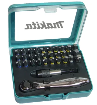 Makita Ratschen-Bit-Set, 32-teilig - PH, PZ, T, H  - P-79790