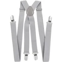 axy Hosenträger Herren Hosenträger 4 Stabile Clips X-Form 2,5cm Breit verstellbar und elastisch 120cm Lang