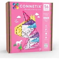 Connetix Magnetbausteine Set 56 Teile für 3D-Konstruktionen und Kreativität Magnetspielbausteine