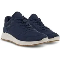 Ecco Exostride W Low GTX (wasserdicht, Yak-Leder) dunkelblau Damen Sneaker