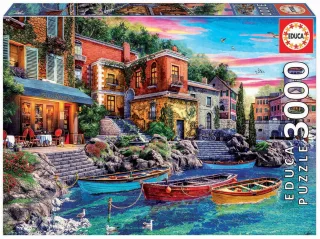 Educa Puzzle 19052 - Sunset in Como [3.000 Teile]