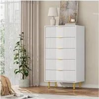 GarveeMore Kommode mit 4/ 5 / 6 Schubladen Sideboard Komodenschrank Schubladenschrank