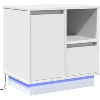 vidaXL Nachttisch Nachttisch Weiß 50 x 34,5 x 50 cm Holzwerkstoff (1-St)