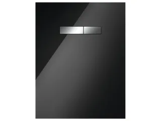 Tece lux Betätigungsglasplatte manuell Glas schwarz glzd., Tasten Chrom glzd., 9650004 9650004