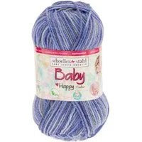 Schoeller + Stahl Baby Happy Color Häkelwolle, 185 m, wunderbar weiches, pflegeleichtes Garn mit fröhlichen Farbakzenten