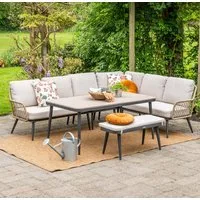 Garden Impressions Gartenlounge-Set Allasio 5-teilig, Premium Dining Set, Gartenmöbelset, (5-tlg)