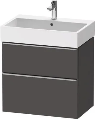 Duravit D-Neo Waschtischunterbau wandhängend Graphit Matt 684x442x625 mm - DE4372070490000 DE4372070490000