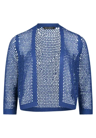 Betty Barclay - Grobstrickjacke Electric Blue - Gr. - 46