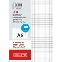 Baier Kindersitz Karteikarten Karteikarten A6 kariert 190g weiß 100 Stück