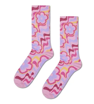 happy socks - Flowy Flower Sock Rosa - Gr. - 38