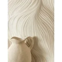 Newroom Vliestapete Kady Beige Tapete Mustertapete Linien, Wellen, Streifen, strukturiert, Glanztapete