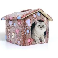 nobleza Hundehütte Hundehütte für Hunde Katzen Winterfest Hundehaus