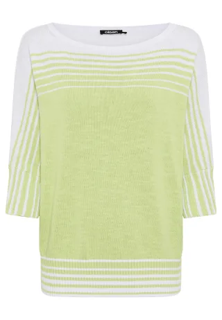 Olsen - Pullover Long Sleeves lime yellow - Gr. - 40
