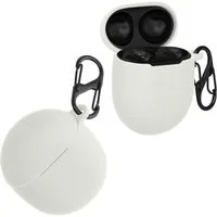 kwmobile Kopfhörer-Schutzhülle Schutzhülle für Google Pixel Buds Pro 2 / Pixel Buds Pro Hülle, TPU Silikon Case für Kopfhörer Ladecase stoßfestes Cover mit Karabiner