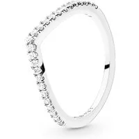 Pandora Fingerring Pandora Sparkling Wishbone Ring 196316CZ Damenring