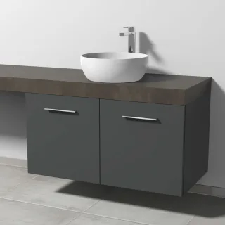 Sanipa Waschtischunterbau mit Türen 2morrow (G1365) 510x1000x520 Anthrazit-Matt, G136522 G136522