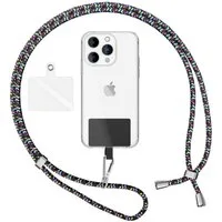 Nalia Handykette Universal Smartphone, Buntes Handy Band zum Umhängen mit Pad / 160 cm Schlüsselband Lanyard